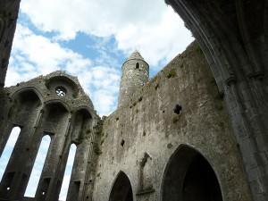 Inside Cathedral, tower in back