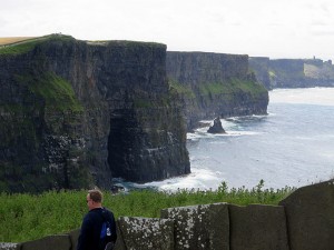 Walking along the cliffs