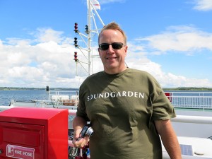 Kevin on the ferry