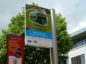 Bus stop for Kilmainham Gaol