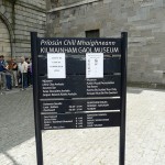 Sign showing tours that are already sold out