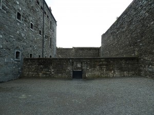 Courtyard where hangings and execution by firing squad occured