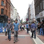 People walking down Grafton Street