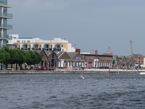 Hanover Quay, where their studios were once located