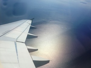 Over the Irish Sea, Isle of Man in the distance