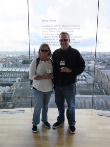 Tasting some Guinness on the 7th floor with a 360 degree view of Dublin