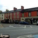 Sitting outside The Horseshoe Pub looking at The Wander Inn