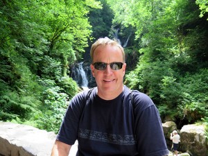 Kevin at waterfall