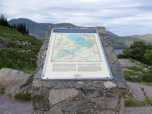 Map of the park at a stopping point in the park