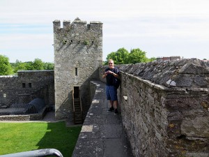 On the ledge