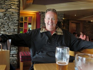 Kevin enjoying a pint in Dingle