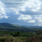 Mountains and grass