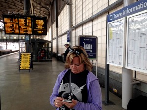 Dawn on the platform