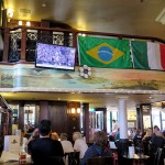 Inside the pub watching Wimbledon