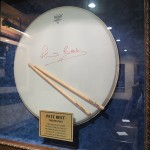 Pete Best drum head & sticks