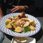 Warm seafood salad at Fishy Fishy