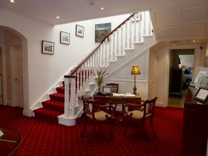 The reception area at Castlewood