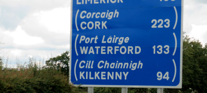 Driving to Kilkenny