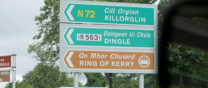 The drive to Dingle…