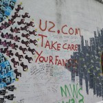 Graffiti on the U2 wall