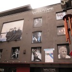 Photos of Irish artists on the Wall of Fame