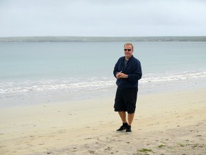 Kevin on the beach