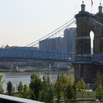 Bridge designed by Roebling, who also did the Brooklyn Bridge