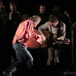 Damien & Ronan, choir at rear of stage