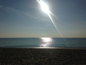 early morning on the beach